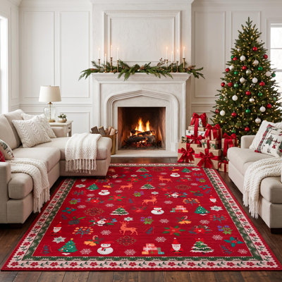 Rectangle Washable Area Rug