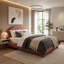 Lit plateforme en tissu bouclé Boucle-144651600-144651601