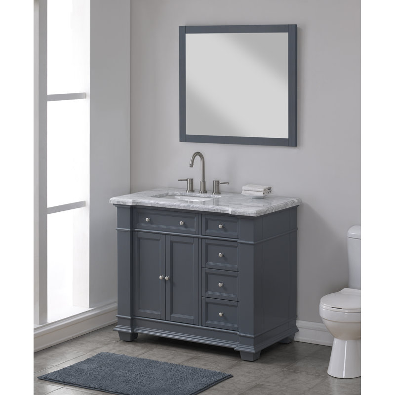 Riccardo 42" Single Bathroom Vanity Set, Gray