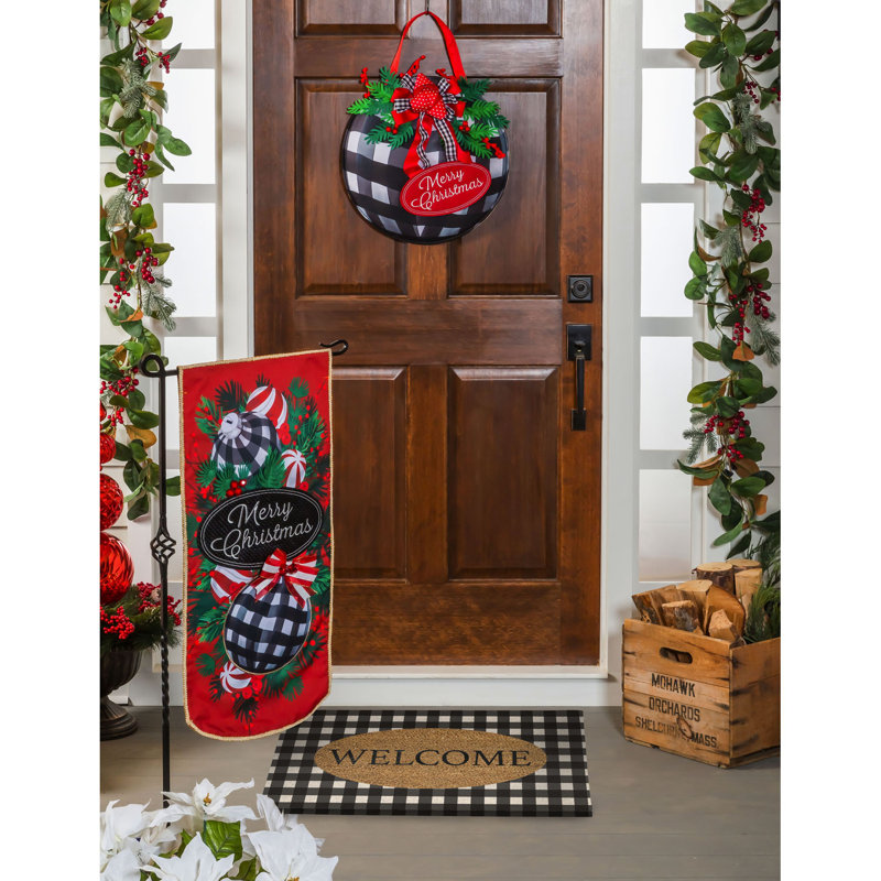 Panneau de porte Buffalo Check Ornaments
