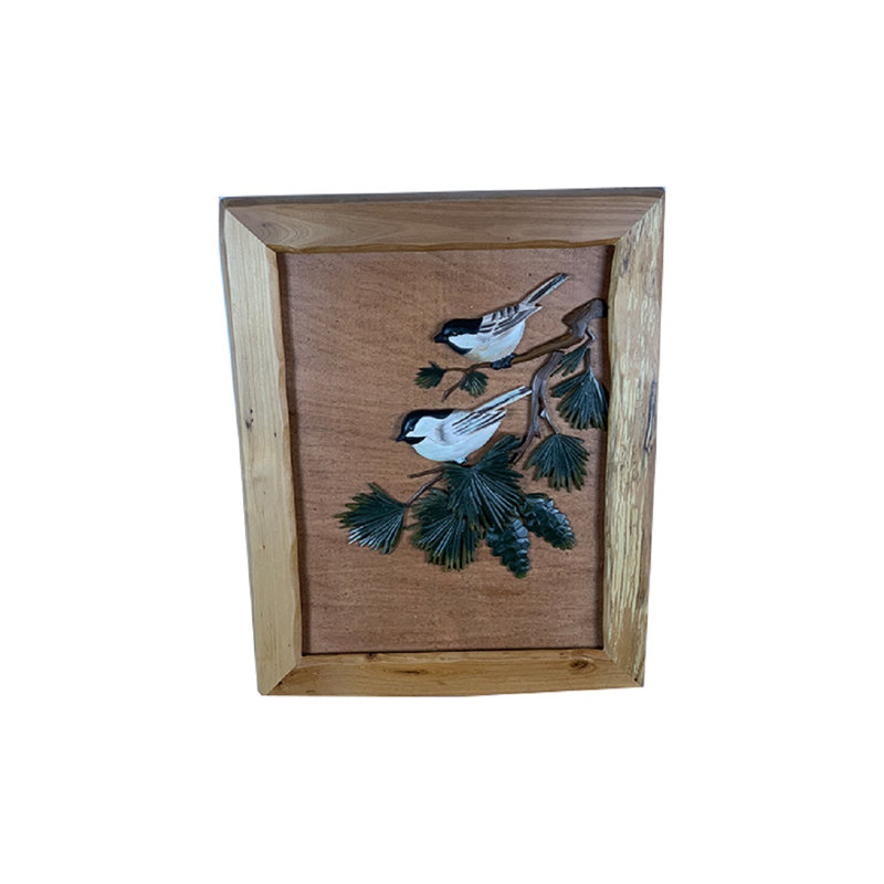 Décoration murale chickadees