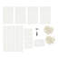 20 décorations de table de mariage géométriques carrées en métal or / blanc-132761360-132761361