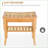 Shower Bench, 19.75” Bamboo Spa Stool with Understorage Shelf, 220 lbs Capacity for Bathroom RV Deck Garden | Natural Wood | Bamboo