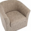 Fauteuil demi-tonneau pivotant en similicuir-130495985