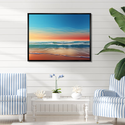 "Coastal Minimalisme" Photo encadrée sur toile