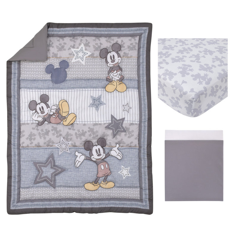 3 Piece Crib Bedding Set