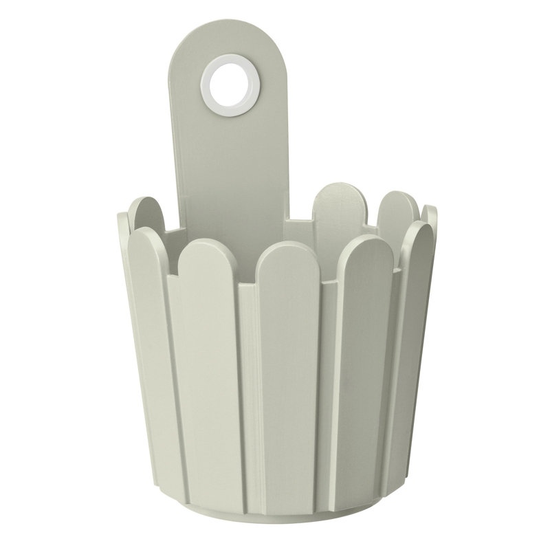 Planter, Grey, 10.5cm H x 6.5cm W x 6.5cm D