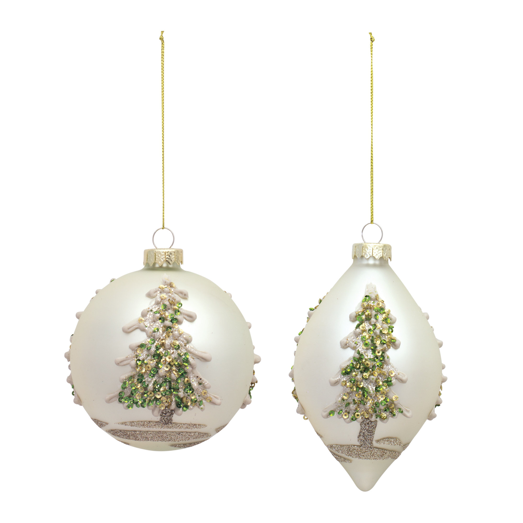 The Holiday Aisle® 6 Piece Tree Glass Ball Ornament Set & Reviews | Wayfair