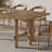 Solid wood ash unique dining table set-107205758