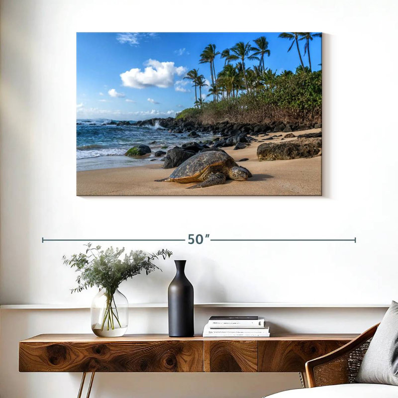 Tortue de mer Brampt Oahu Island, H 26 po x l 39 po