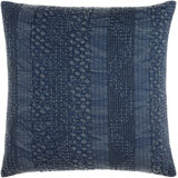 Dustyn Geometric Cotton Reversible Throw Pillow