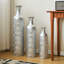 Ensemble de 3 vases de sol modernes en métal
