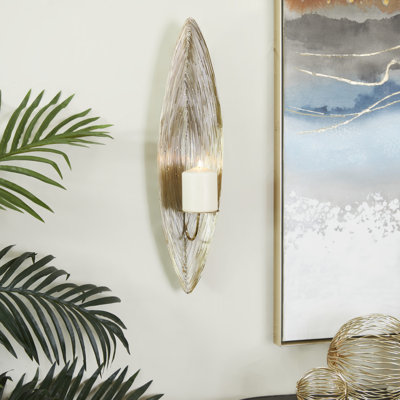Daymont Steel Candle Wall Light