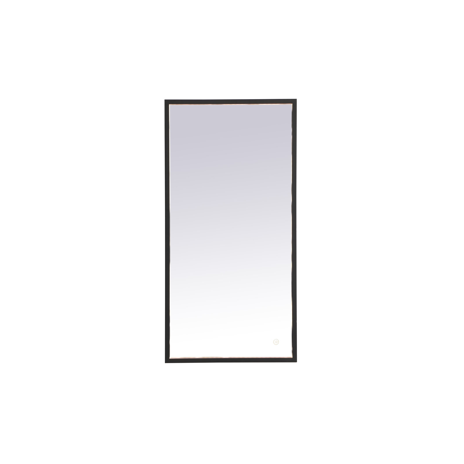 Piche Aluminum Mirror, Black, 18" x 36"