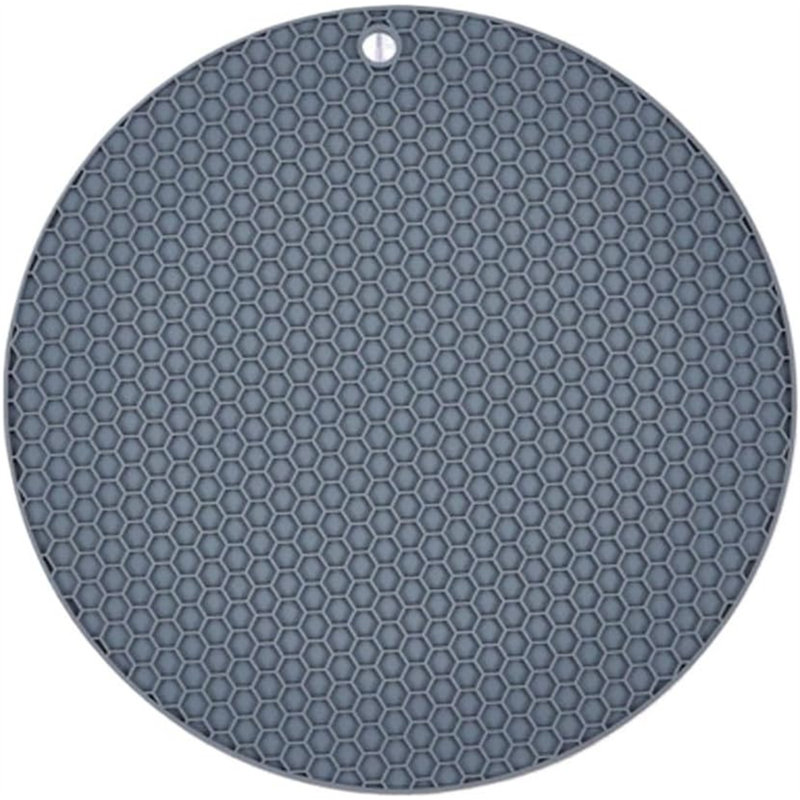 Tapis de table en silicone 4 pièces, Gris foncé