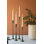  Bougeoirs décoratifs en fer forgé patine verte, ensemble de 4, H 19 po