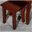 Ensemble de 3 tables gigognes et chaises en cerisier
