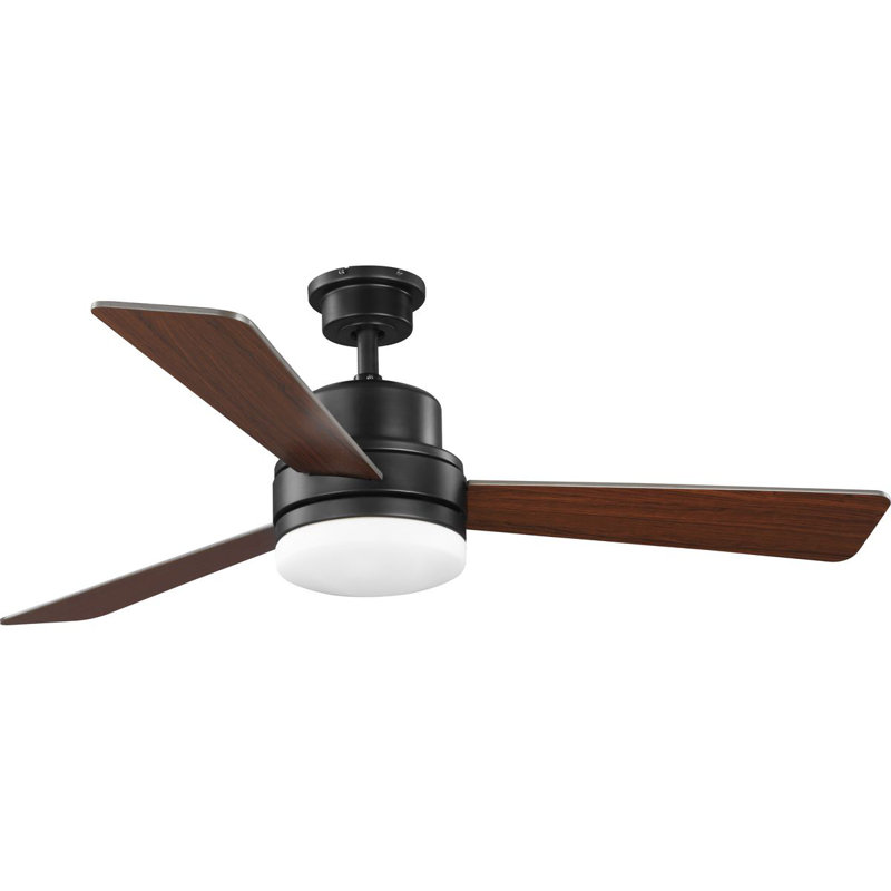 Ventilateur de plafond 3 pales 44 po Trevina II, ensemble d'éclairage inclus, Bronze architectural