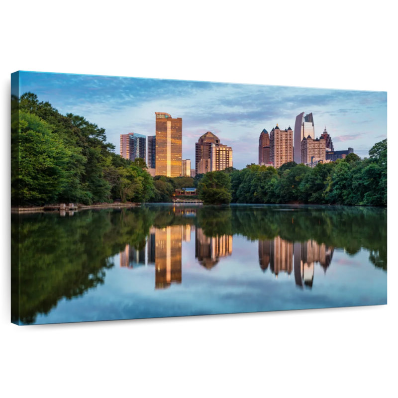 Rorry Atlanta Skyline Reflections, 34" H x 51" W