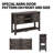 Nyx 46'' Farmhouse Entryway Table ,Wood Console Table with Sliding Barn Doors & Adjustable Shelf, Sofa Table For Hallway, Entry Way, Living Room, Foyer-343504587
