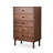 Brown Solid Wood Accent Cabinet