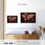 «Maroon World Map Wall Art»-1404668418