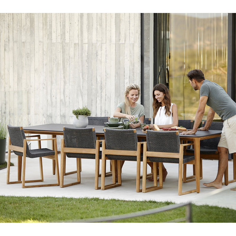 Aspect Outdoor Teak Dining Table, 39.4" W x 110.3" L x 28.4" H