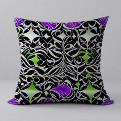 Abstract Reversible Throw Pillow