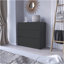 Commode Maldus, trois tiroirs, finition wengé noir-1119543440
