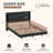Modern Led Pseudo-Floating Bed, Open Platform Upholstered Bed-2060689991-2060689988