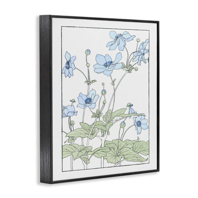 Detailed Anemone Outline Giclee Art, design by CAD Designs