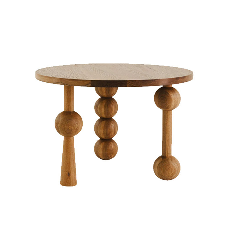 Table de salle à manger Tonyette, H 29,52 po x L 51,18 po x l 51,18 po, Chêne