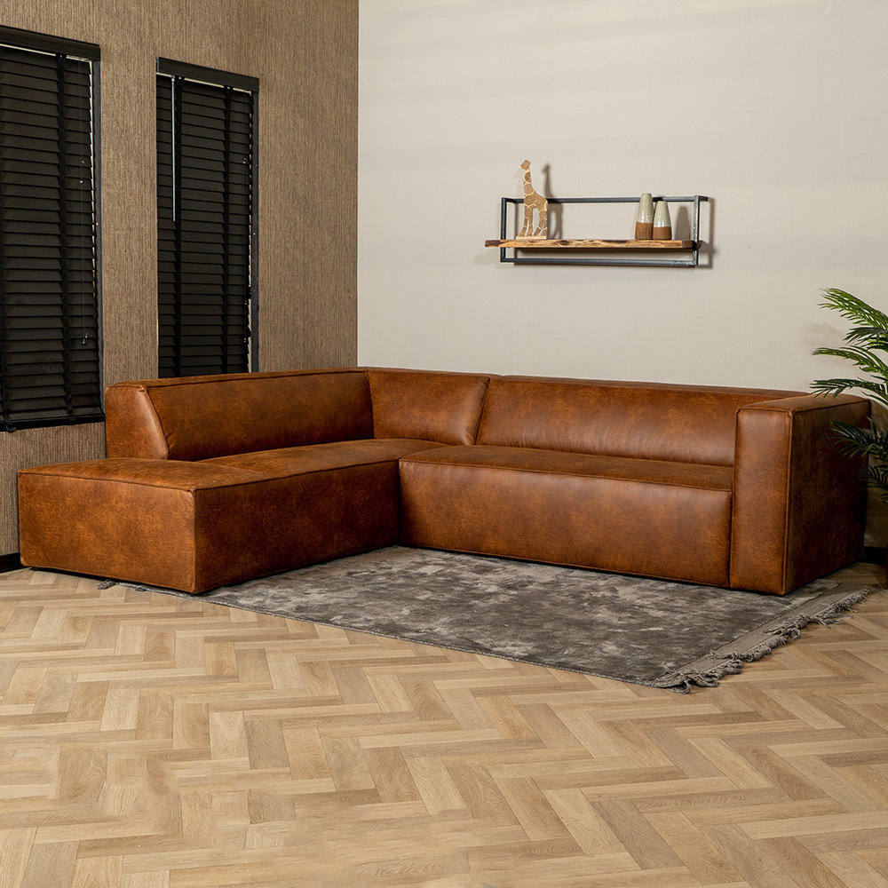 Modulares Ecksofa Memphis aus Leder