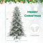 Arbre de Noël artificiel 7 pi avec 820 pointes de branches en PVC PE et 340 lumières DEL-544250369