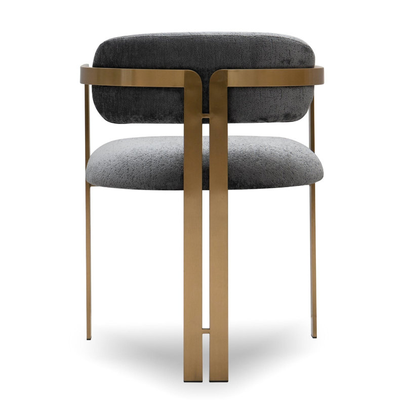 Sidecar Dining Chair In Hammered Chenille