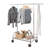 Shanaya Metal Adjustable Rolling Clothing Rack