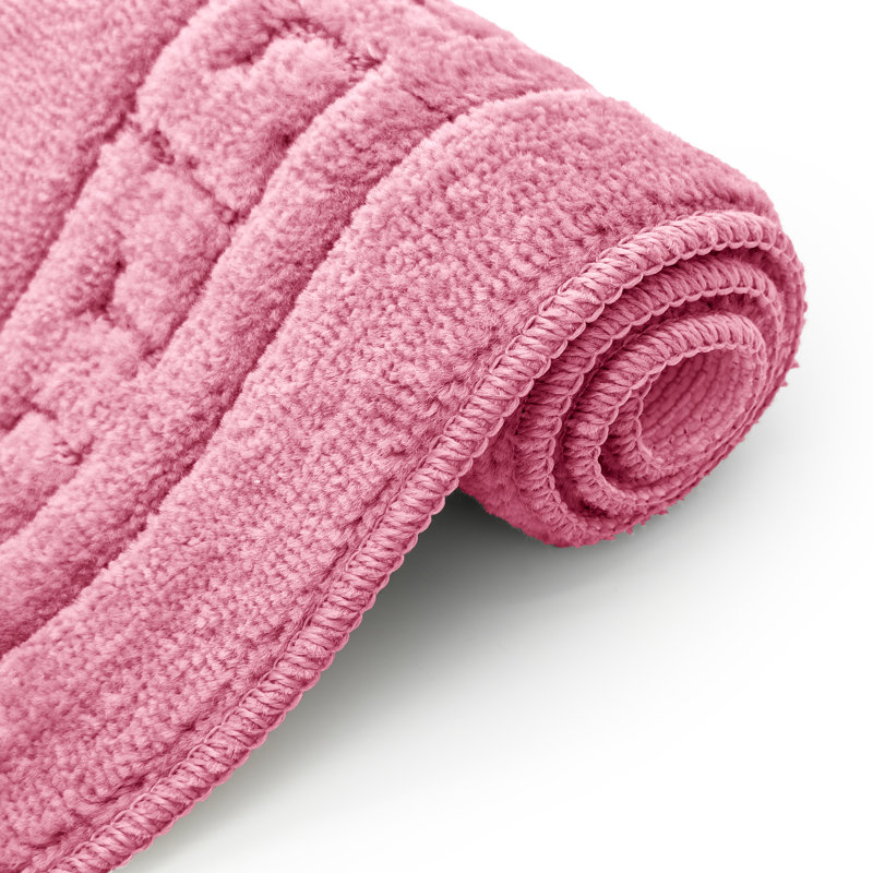 Kelya Greek Key Bath Set, Pink