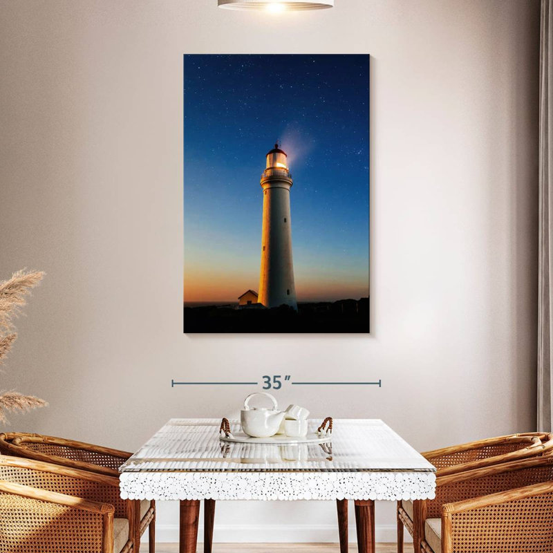 Lighthouse Night Beauty, 48" H x 32" W