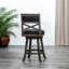 Chaise pivotante de 24 po à hauteur de comptoir, gris anthracite, tissu gris anthracite, complète le tabouret de cuisine avec mécanisme, finition grise, revêtement, ajoute de la classe-105706708-105706712
