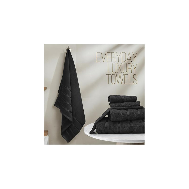 100% Cotton Mulit-Size Set, Black
