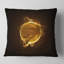 Particules brillantes jaunes - coussin imprimé abstrait-29367318-29367322