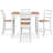 Malkin Counter Height Dining Table And 4 Barstools, Set Of 5-99374620