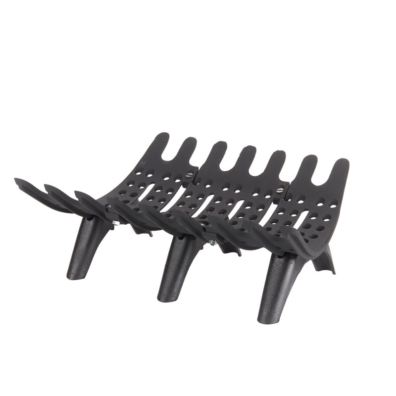 Grille de foyer en fonte 23 po avec dégagement de 3 po, 7 po H x 18,1 po L x 16,2 po P