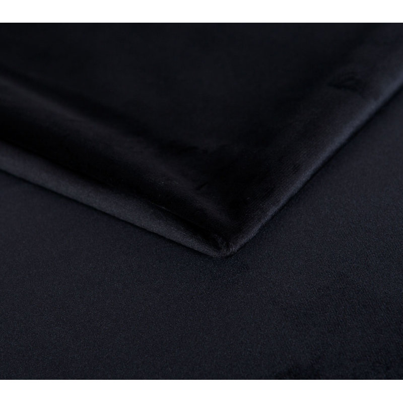 Jannie 2 Seater Velvet Sofa, Black