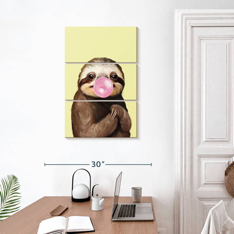 Ketti Bubble Gum Sloth I, H 32 po x l 20 po