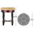 Grand Solid Wood Accent Stool
