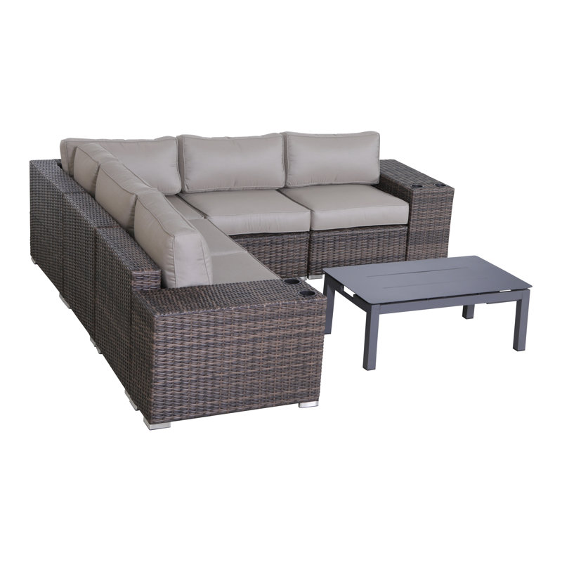 Ensemble de conversation modulaire 12 pièces avec coussins Sunbrella Bulgera