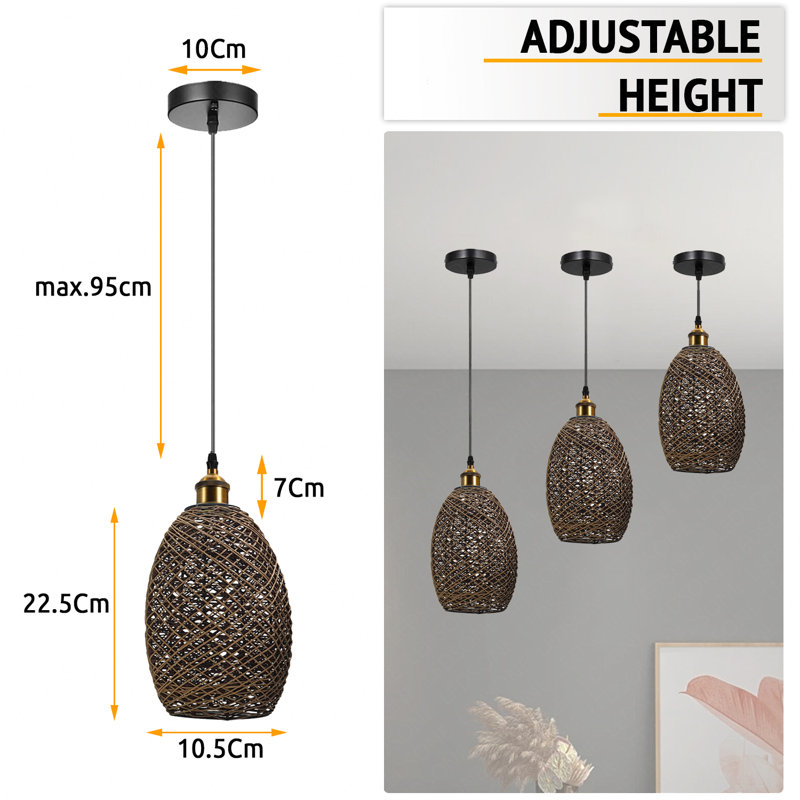 Leetsdale 1 - Light Black Jar Pendant