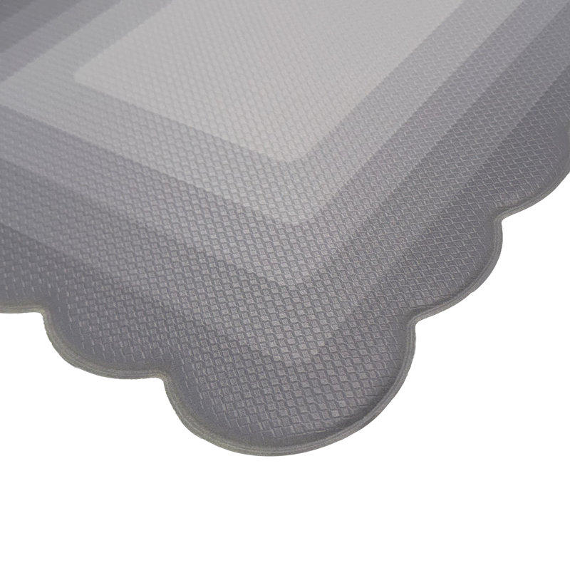 Tapis de cuisine Grayson anti-fatigue antidérapant à bord festonné