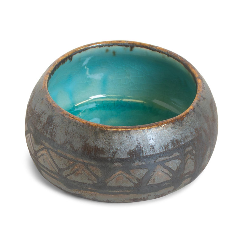 Turquoise Round Dip Bowl